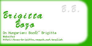 brigitta bozo business card