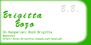 brigitta bozo business card